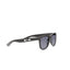 Allen Folding Sunglasses with Wood Look Frame - Dark Gray - Front