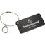 Aluminum Luggage Tag with Twist Wire Loop - Black - Front