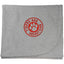 American Giant Campfire Fleece Blanket, Made in USA Embroidery - Athletic Heather - Front
