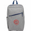 Angle Laptop Backpack in Recycled PET, 15 Inch Embroidery - Gray - Front
