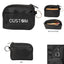 Anywhere Card Pouch in Recycled PET - Black - Silk Screen