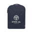 Arden Recycled Cotton Computer Backpack, 14 oz - Navy - Silk Screen