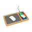 Auden Bamboo Mouse Pad with Wireless Charger - Bamboo - View 1