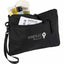 Avery Wristlet in Recycled Crinkle Fabric Embroidery - Black - Detail