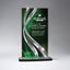 Award, Large - Clear with Green