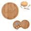Bamboo Cheese Server Kit, Three Piece - Woodtone - Laser Engraving