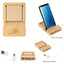 Bamboo Multi-Port Hub with Phone Holder and Sticky Notes - Laser Engraving