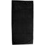 Basic Weight Cotton Beach Towel in Colors, 30 x 60 Inches - Black - Front