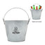 Bevy Beverage Bucket, 5 Liter - Silver - Pad Print