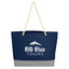 Boca Tote Bag on Rope Handles - Navy - Silk Screen