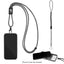 BrandCharger Phone Lanyard, Tether Cord - Black - Silk Screen