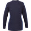 Bromley Knit V-Neck Sweater for Women Transfer - Metro Blue Heather - Back Flat