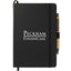 Cactus Leather Journal and Bamboo Gel Pen Set, 5.5 x 8.5 Inches Laser Engraving - Black - Front