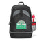 Canyon Polyester Backpack with Front Tablet Pocket Embroidery - Black - View 1
