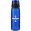 Capri Tritan Sports Bottle with Push-Button Lid, 25 oz - Transparent Blue - Front