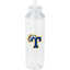 Carol Straw Sports Bottle in Recycled PET, 30 oz - Clear - Front