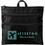 Carry All Travel Pouch with Three Zip Compartments - Black - Front