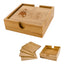 Coaster Set in Bamboo