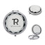 Compact Mirror, Jewelled - Clear - Silk Screen