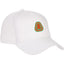 Composite Structured Ball Cap with Seamless Front Transfer - White - Flat