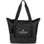 Daybreak Recycled Travel Tote with Shoe Compartment Embroidery - Black - Front
