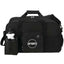 Deluxe Weekender Duffel Bag with Water Bottle, 18.5 Inches Embroidery - Black - Front