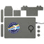 Desk Organizer Board with Magnetic Wireless Charger Transfer - Gray - Front