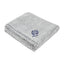Dream Weaver Plush Blanket in Recycled PET - White with Gray - Embroidery
