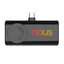 Dual Plug Power Bank with Watch Charger, 5,000 mAh - Black - Full Color