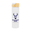 Ellis Recycled Aluminum Bottle with Bamboo Lid, 27 oz - White - Silk Screen