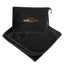 En Route Travel Blanket with Pillow Pouch - Black - Embroidery