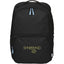 Essential Recycled Travel Backpack with Flat-Opening Main Embroidery - Black - Front
