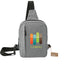 Essentials Insulated Sling Bag in Recycled Polyester Embroidery - Graphite - Front