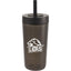Everywhere Recycled Plastic Straw Tumbler, 22 oz - Black - Front