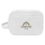 Finley Waffle Knit Toiletry Bag in Recycled PET - White - Embroidery