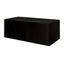 Fitted Poly Cotton Table Cover, Four Sided, 8 Foot Table - Black