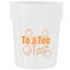 Fluted Plastic Stadium Cup, 16 oz - Frost - Front
