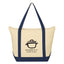 Folksy Cotton Tote Bag, 12 oz Embroidery - Silk Screen