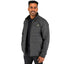Geneva Recycled Hybrid Insulated Jacket for Men Embroidery - Grey Storm/Black - On Model