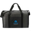 Grid Boxy Duffel Bag in Polyester Full Color - Black - Front
