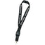Hang In There Breakaway Lanyard, 1 Inch Wide - Black - Front