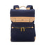 Hartmann Reserve Canvas and Leather Backpack Laser Engraving - Midnight Navy - View 1