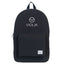 Herschel Cotton Daypack in Washed Canvas Embroidery - Black - Front