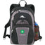 High Sierra Enzo Backpack with Three Compartments Embroidery - Black - Front