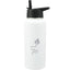 Highland Copper Insulated Bottle with Three Lids, 32 oz Laser Engraving - White - Front