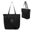 Hudson Leatherette Computer Tote Bag, Recycled PET - Black - Colorbrite