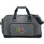 Hudson Weekender Duffel Bag in Canvas and Vinyl, 21 Inches Transfer - Gray - Front