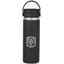 Hydro Flask Wide Mouth Bottle with Flex Sip Lid, 20 oz Laser Engraving - Black - Front