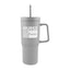 Intrepid Recycled Double Wall Tumbler, 28 oz - Gray - Silk Screen