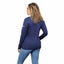 Izu Everything Eco Stretch Full Zip for Women Transfer - Vintage Navy - Back On Model